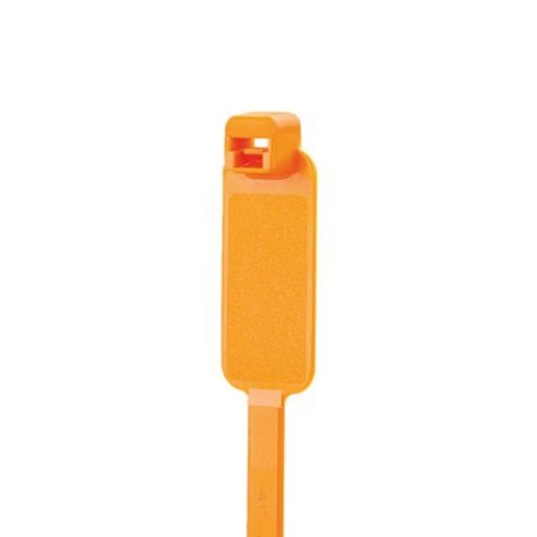 Panduit Cable Tie, 7.4"L, Nylon, Orange, PK500 PLM2S-D3